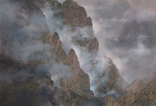 alta via duo&nbsp;&nbsp; Acryllasuren auf Leinwand &nbsp;&nbsp;2021&nbsp;&nbsp; 130 cm x 190 cm