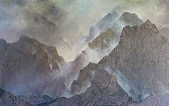 lontano&nbsp;&nbsp; Acryllasuren auf Leinwand &nbsp;&nbsp;2024&nbsp;&nbsp; 120 cm x 190 cm