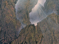 fels&nbsp;&nbsp; Acryllasuren auf Leinwand &nbsp;&nbsp;2024&nbsp;&nbsp; 30 cm x 40 cm