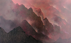 rossastro&nbsp;&nbsp; Acryllasuren auf Leinwand &nbsp;&nbsp;2024&nbsp;&nbsp; 90 cm x 150 cm