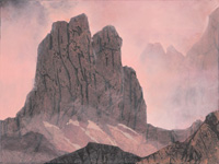 rossastro&nbsp;&nbsp; Acryllasuren auf Leinwand &nbsp;&nbsp;2024&nbsp;&nbsp; 30 cm x 40 cm