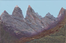 Acryllasuren auf Leinwand &nbsp;&nbsp;2010/2015&nbsp;&nbsp; 20cm x 30cm