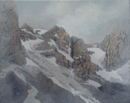 kristallsilberfelsenbleich &nbsp;&nbsp;Acryllasuren auf Leinwand &nbsp;&nbsp;2023&nbsp;&nbsp; 24 cm x 30 cm