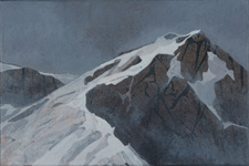 kristallsilberfelsenbleich &nbsp;&nbsp;Acryllasuren auf Leinwand &nbsp;&nbsp;2023&nbsp;&nbsp; 20 cm x 30 cm